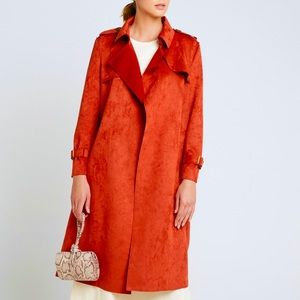 Zara Red Suedette Coat